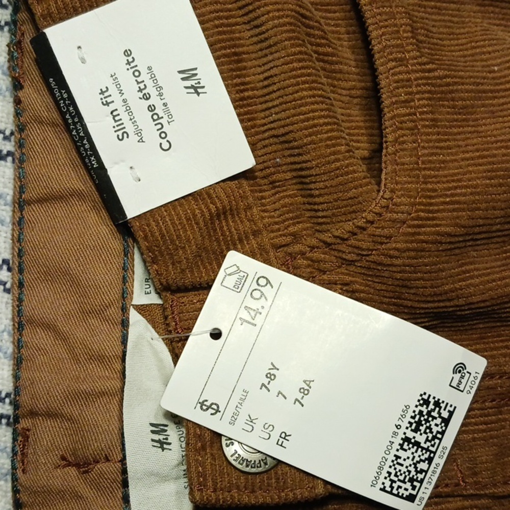 H&M corduroy kids pants.